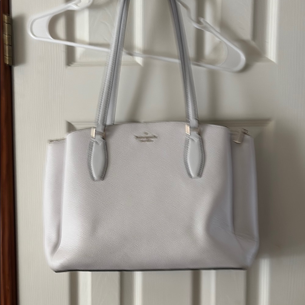 Kate Spade White Leather Tote Bag
